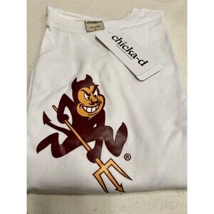 Chicka-D Arizona State Sun Devils Long‎ Sleeve Shirt White